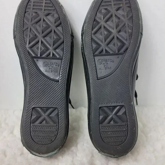 Converse C T All Star High Line Shroud Ox Women's Sneaker Size 8 Black Leather - Picture 10 of 10